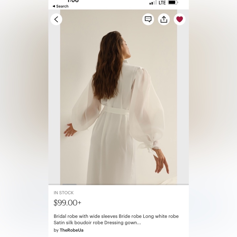 Etsy Bridal Robe - Picture 2 of 3